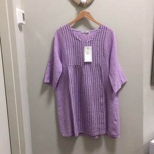 Lovely Lavender Linen Dress/Tunic